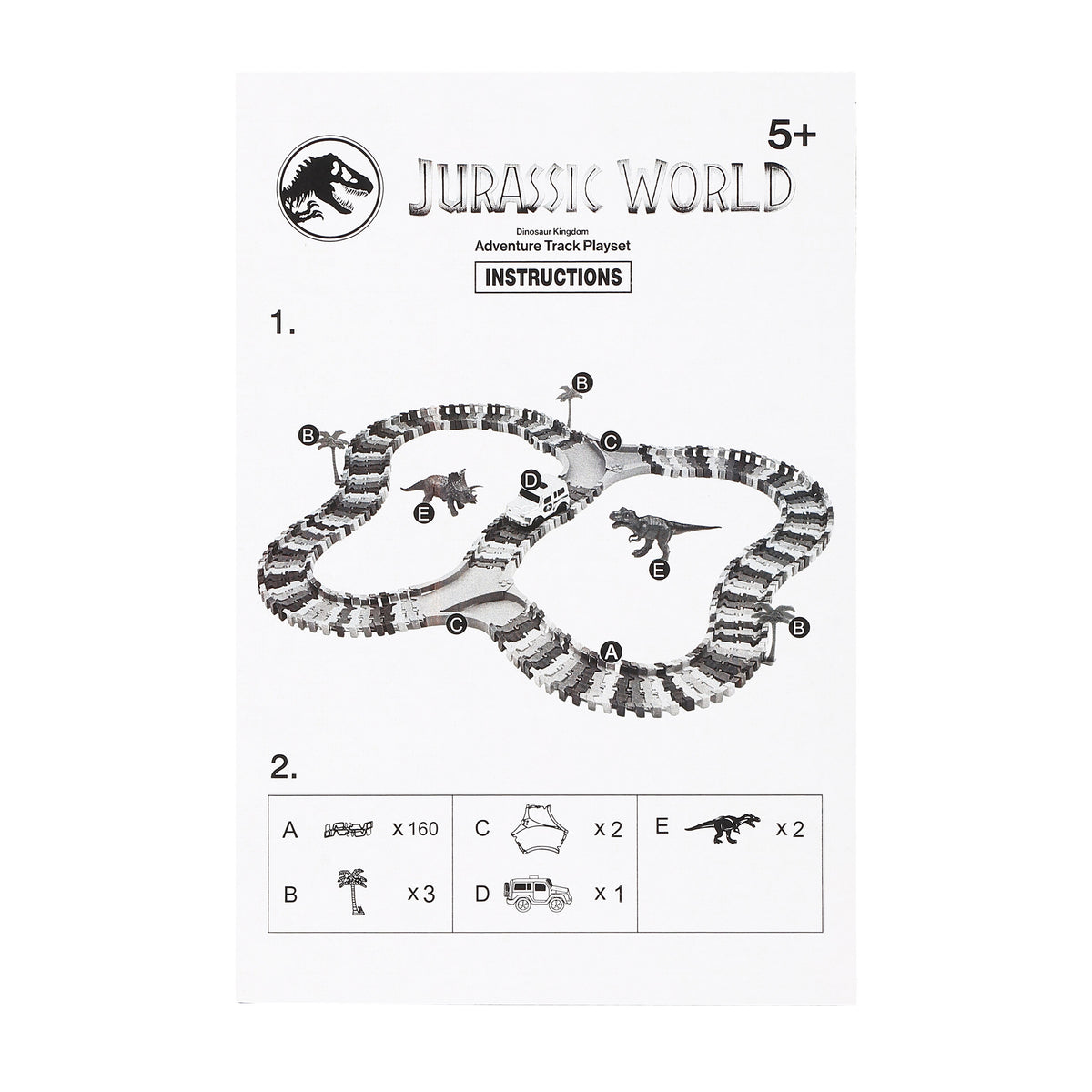 Jurassic World Dinosaur Toys, Create A Dinosaur World Road Race, Dino Track Playset for Kids Ages 5+