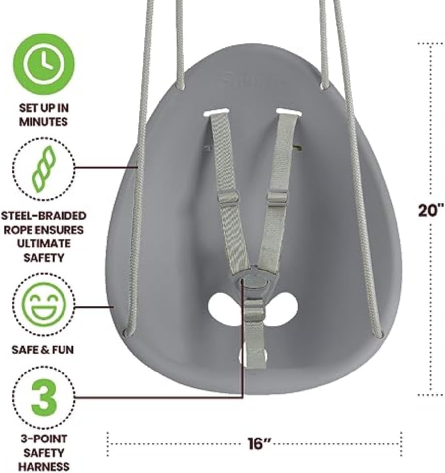 Swurfer Coconut — Your Baby's First Swing, Safe for Ages 6mo+