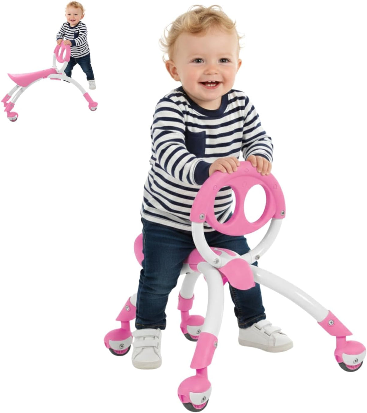 Pewi Walking Ride-On Toy, Baby Walker & Toddler Ride-On, Ages 9M-3 Years