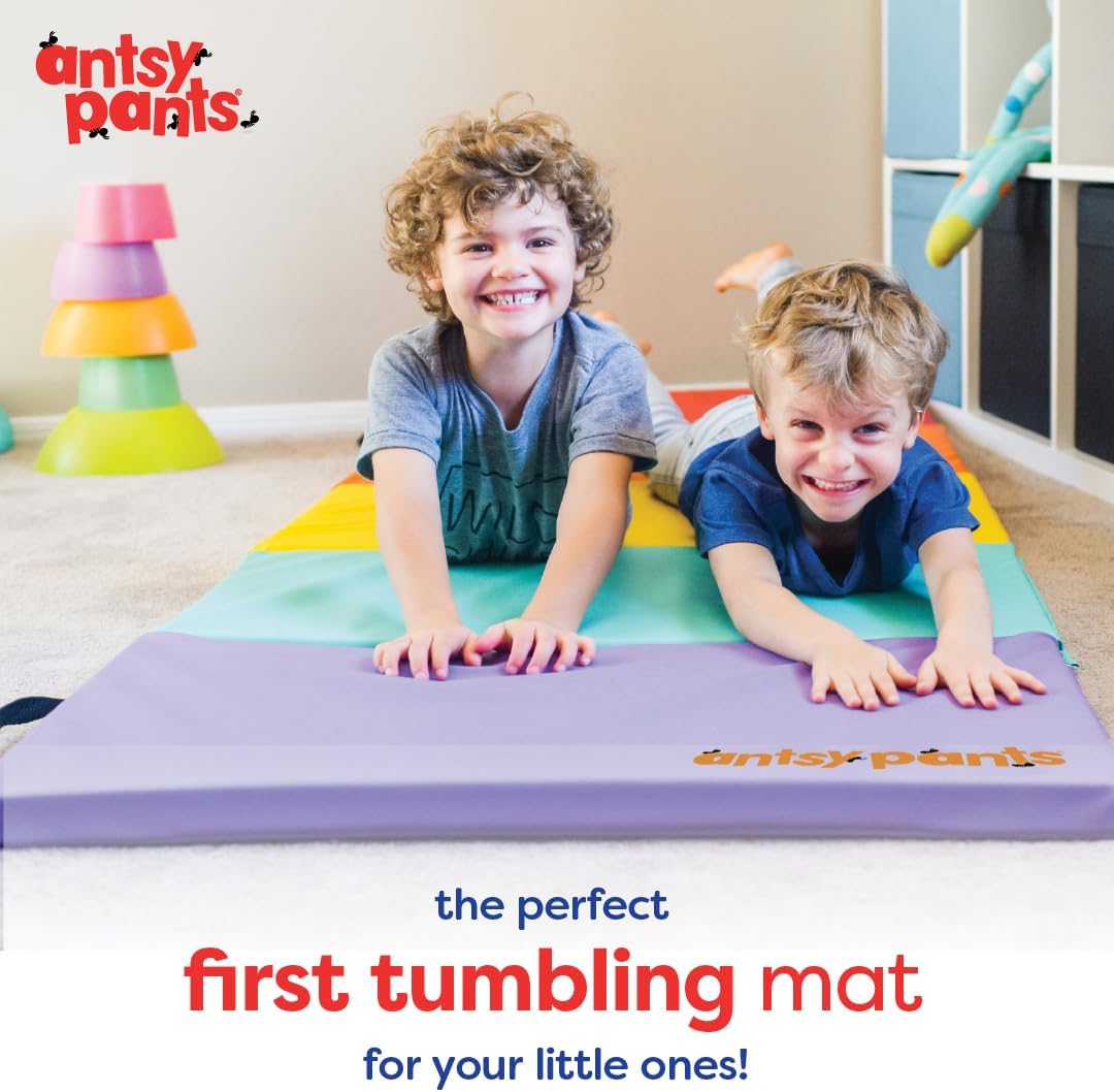 Antsy Pants Tumbling Mat for Kids, 5-Fold Gymnastics Mat