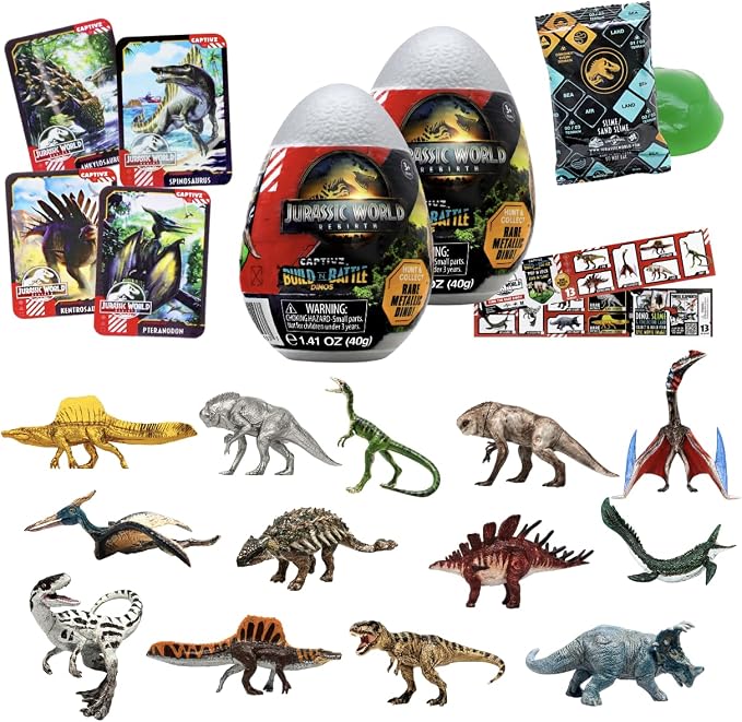 Jurassic World Captivz 2-Pack Surprise Eggs for Kids Ages 3+