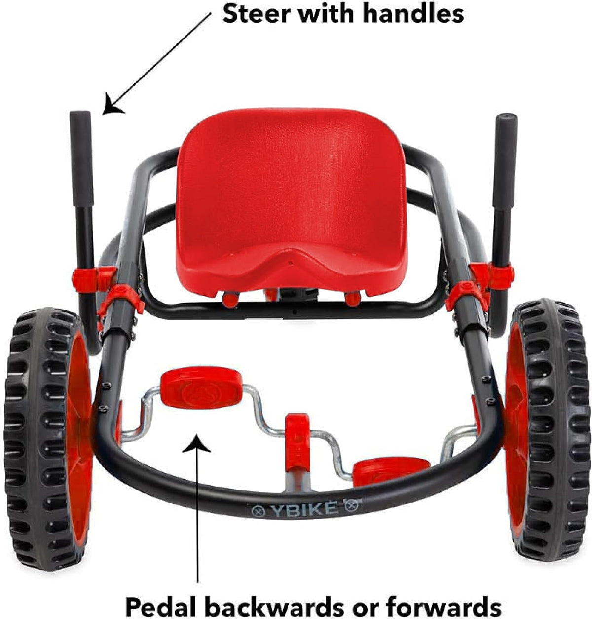 Explorer Pedal Car, 3-Wheel Go-Kart, Ages 4+, 155lb Capacity