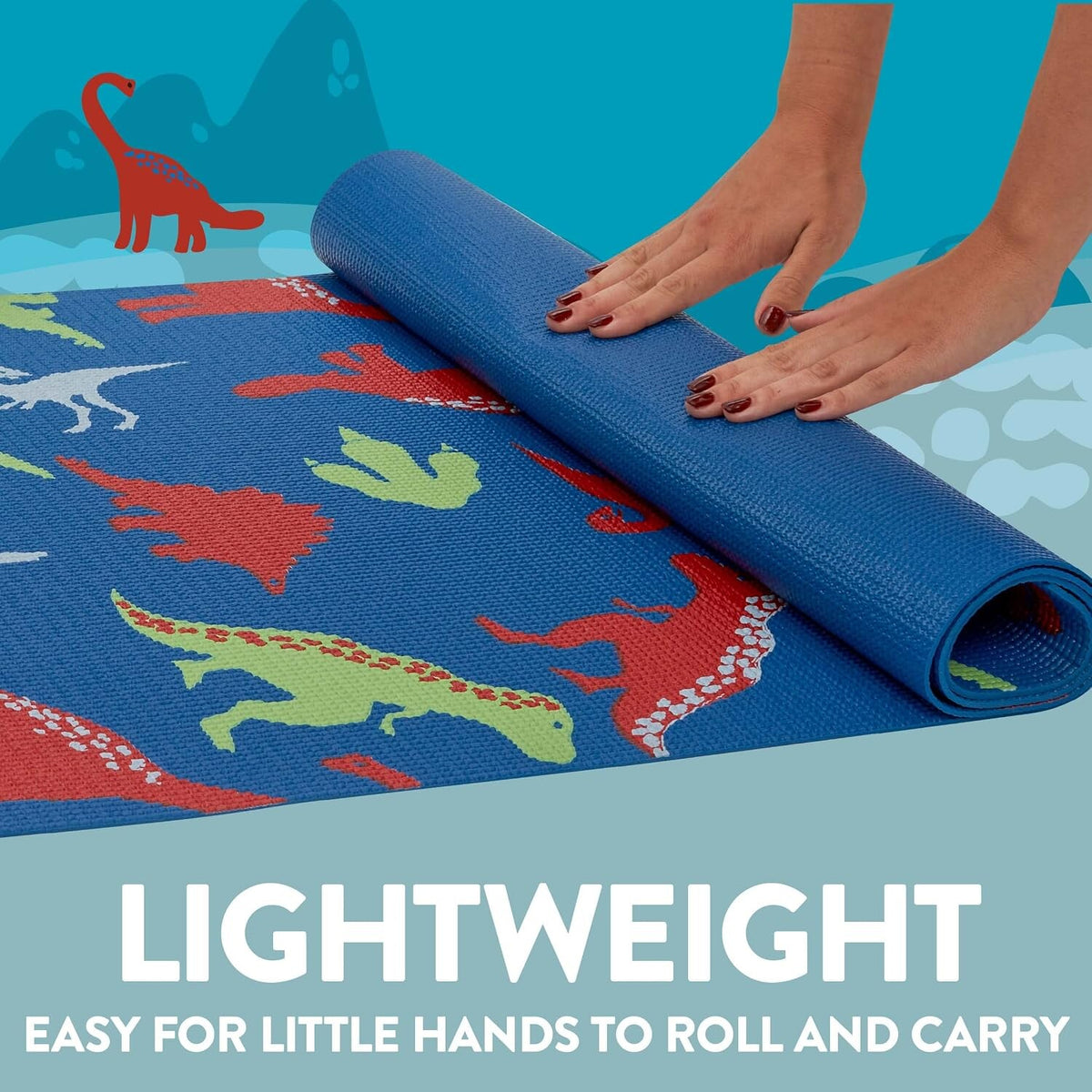 Antsy Pants Kids Yoga Mat, Non-Slip, 60" x 24", 3mm