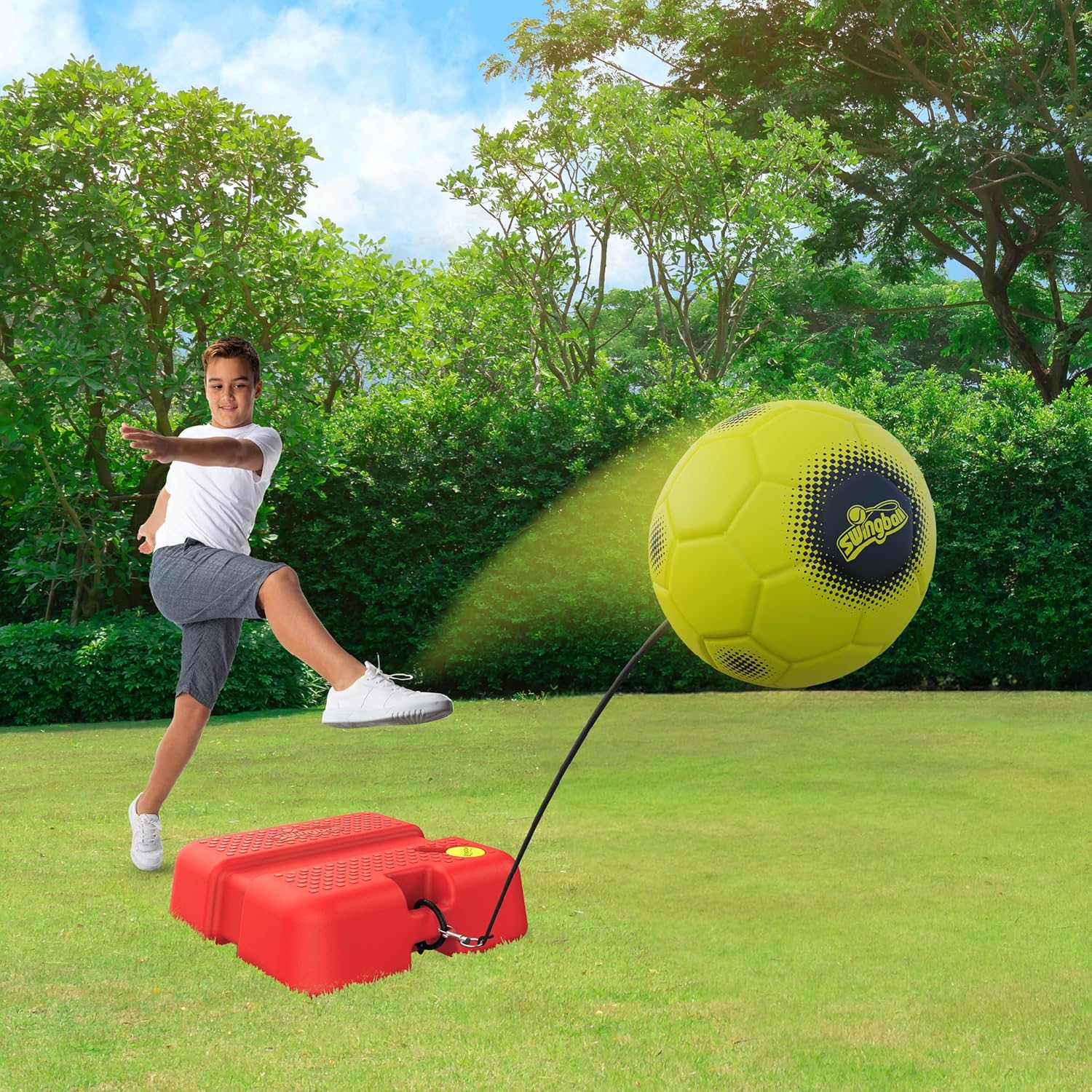 Swingball Reflex Soccer All-Surface Training Aid, Master Ball Control & Quick Reflexes – The Ultimate Solo Soccer Trainer!