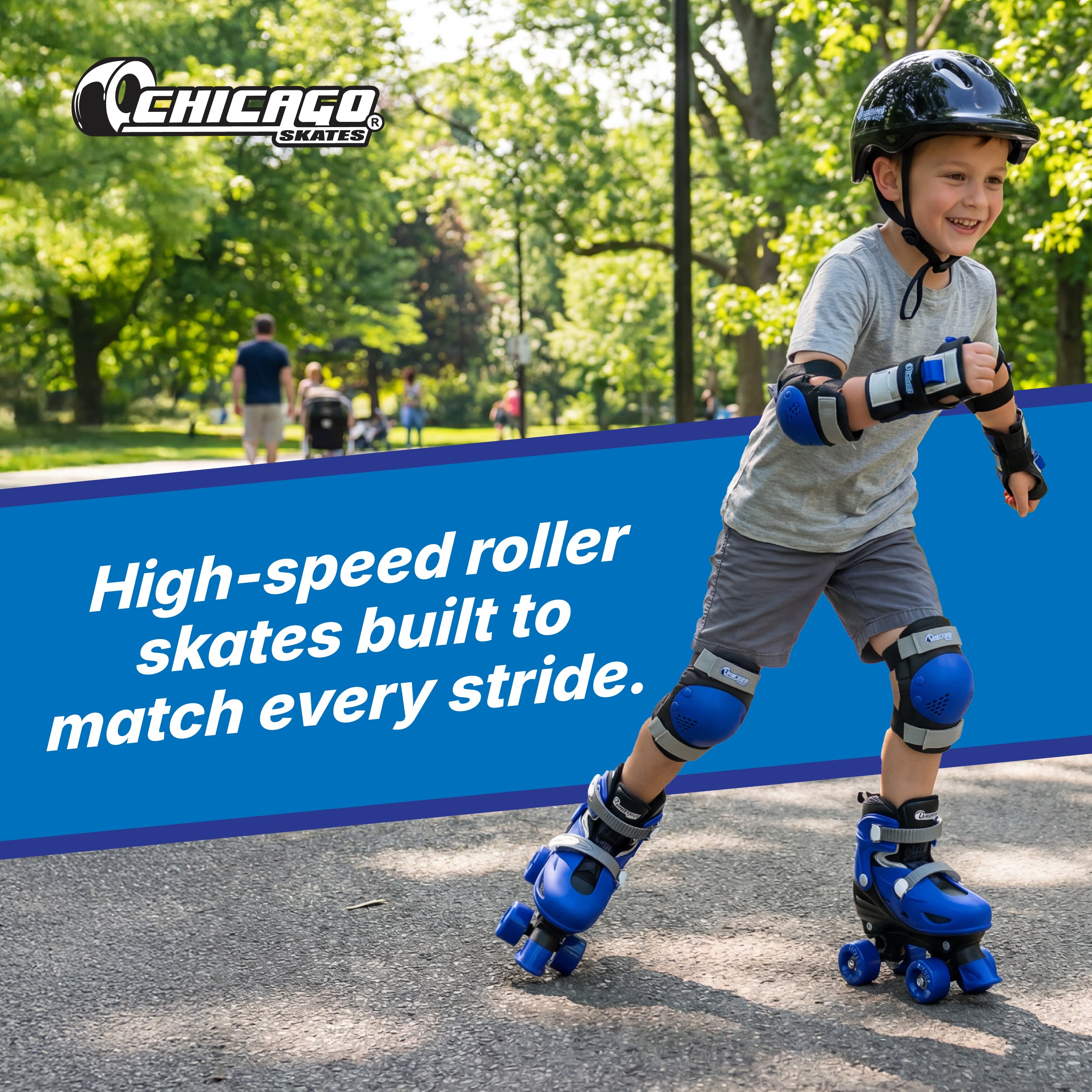 Chicago Skates Quad Roller Skate Set
