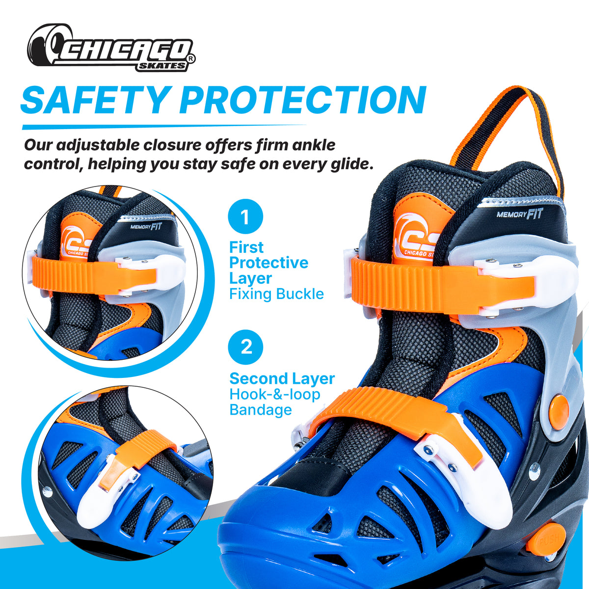 Chicago Skates Adjustable Quad Roller Skate