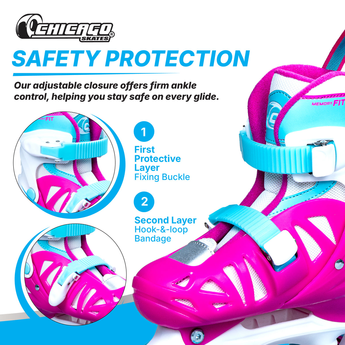 Chicago Skates Adjustable Quad Roller Skate