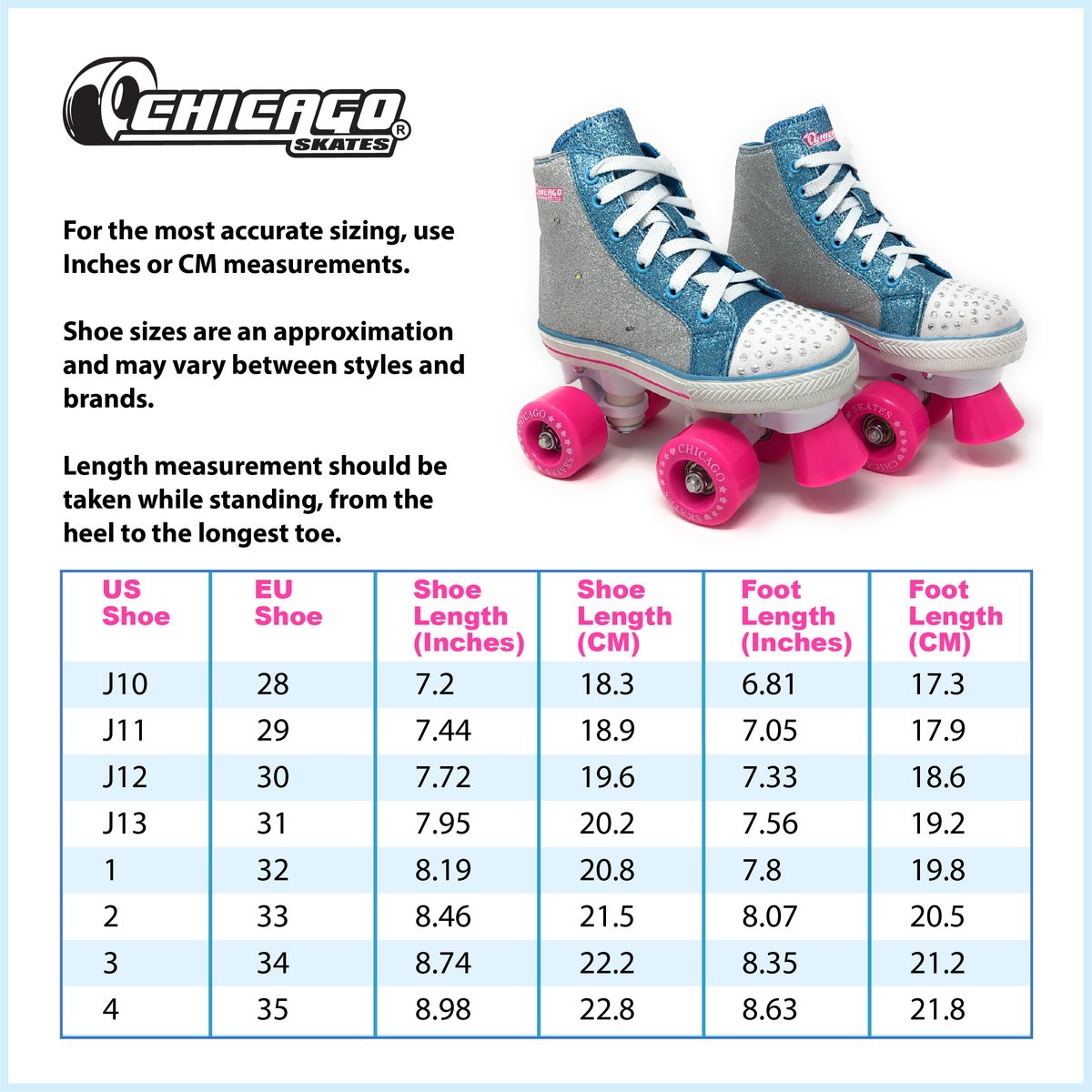 Chicago Fashion Quad Roller Skate