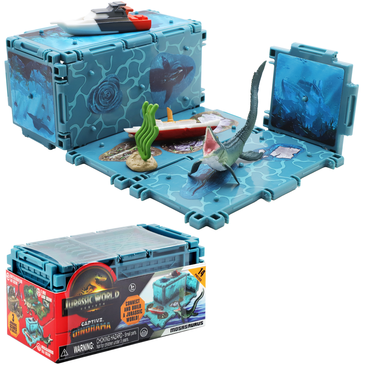 Jurassic World Dinorama Dinosaur Toys Playset for Kids Ages3+