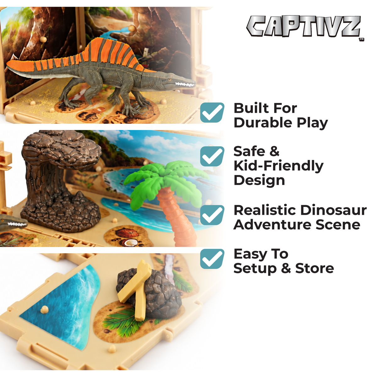 Jurassic World Dinorama Dinosaur Toys Playset for Kids Ages3+
