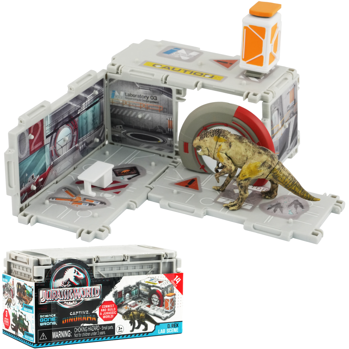 Jurassic World Dinorama Dinosaur Toys Playset for Kids Ages3+