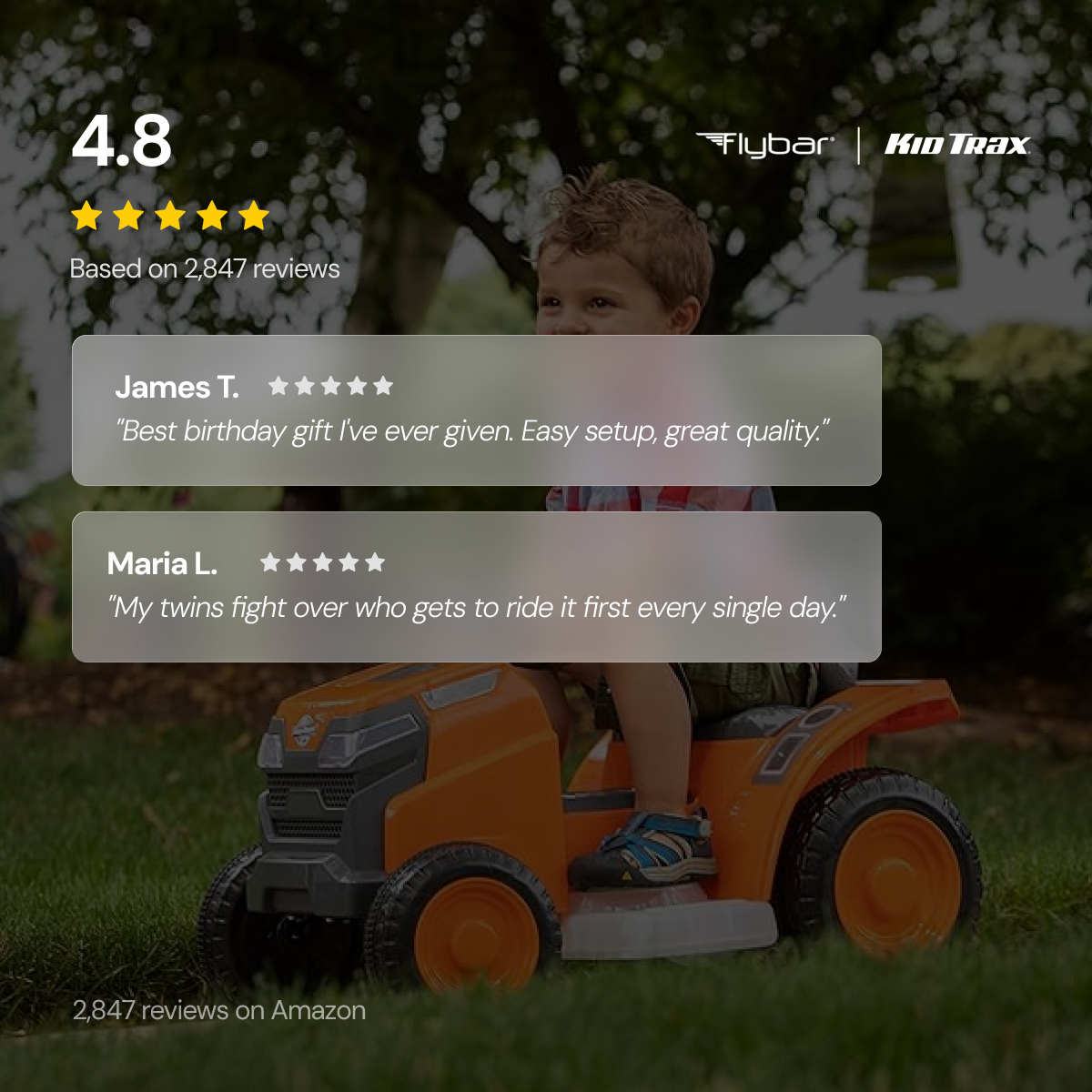 Kid Trax 6V Mow & Go Lawn Mower Orange - Test