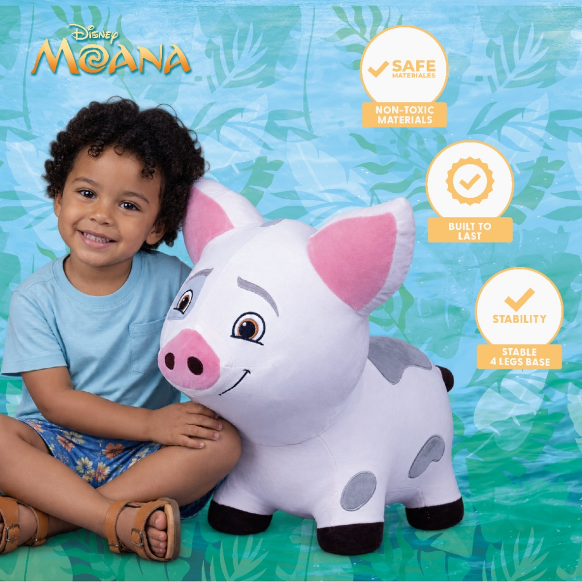 Waddle Plush Unicorn Hopper, Ages 2+, Inflatable, Washable Cover