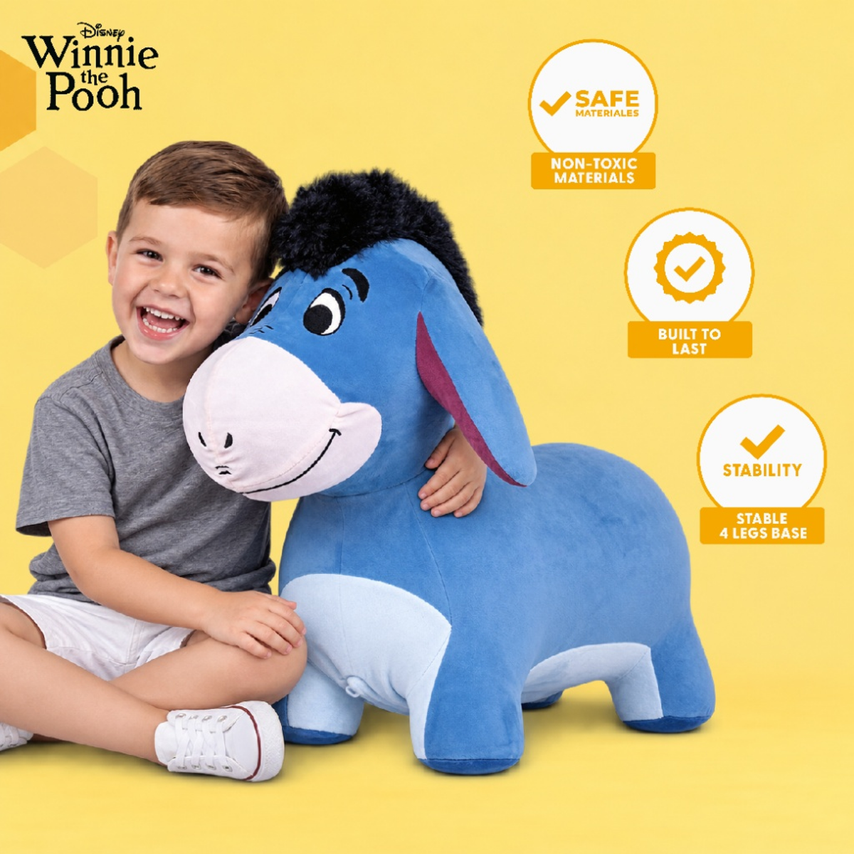 Waddle Plush Unicorn Hopper, Ages 2+, Inflatable, Washable Cover