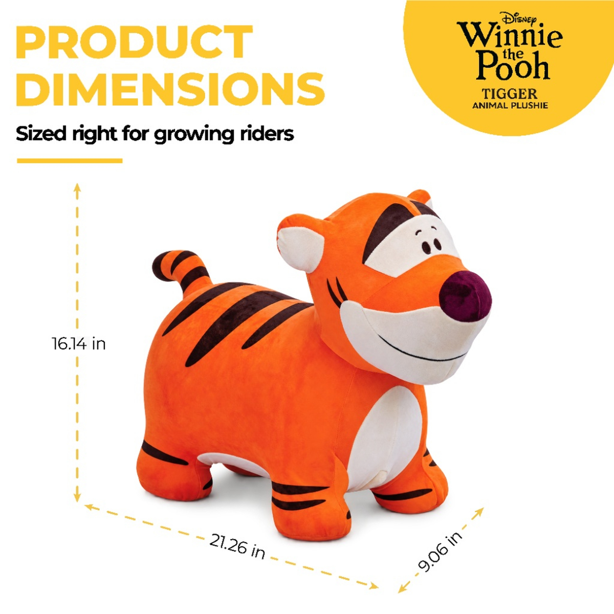 Waddle Plush Unicorn Hopper, Ages 2+, Inflatable, Washable Cover