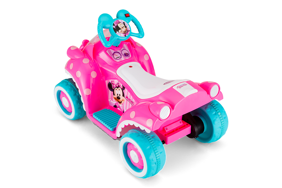 6V Minnie Mouse Quad Hot pink
