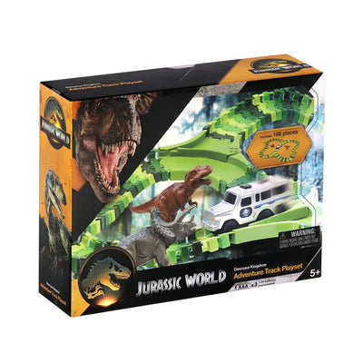 Jurassic World Dinosaur Toys, Create A Dinosaur World Road Race, Dino Track Playset for Kids Ages 5+