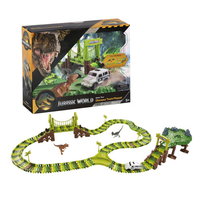 Jurassic World Dinosaur Toys, Create A Dinosaur World Road Race, Dino Track Playset for Kids Ages 5+