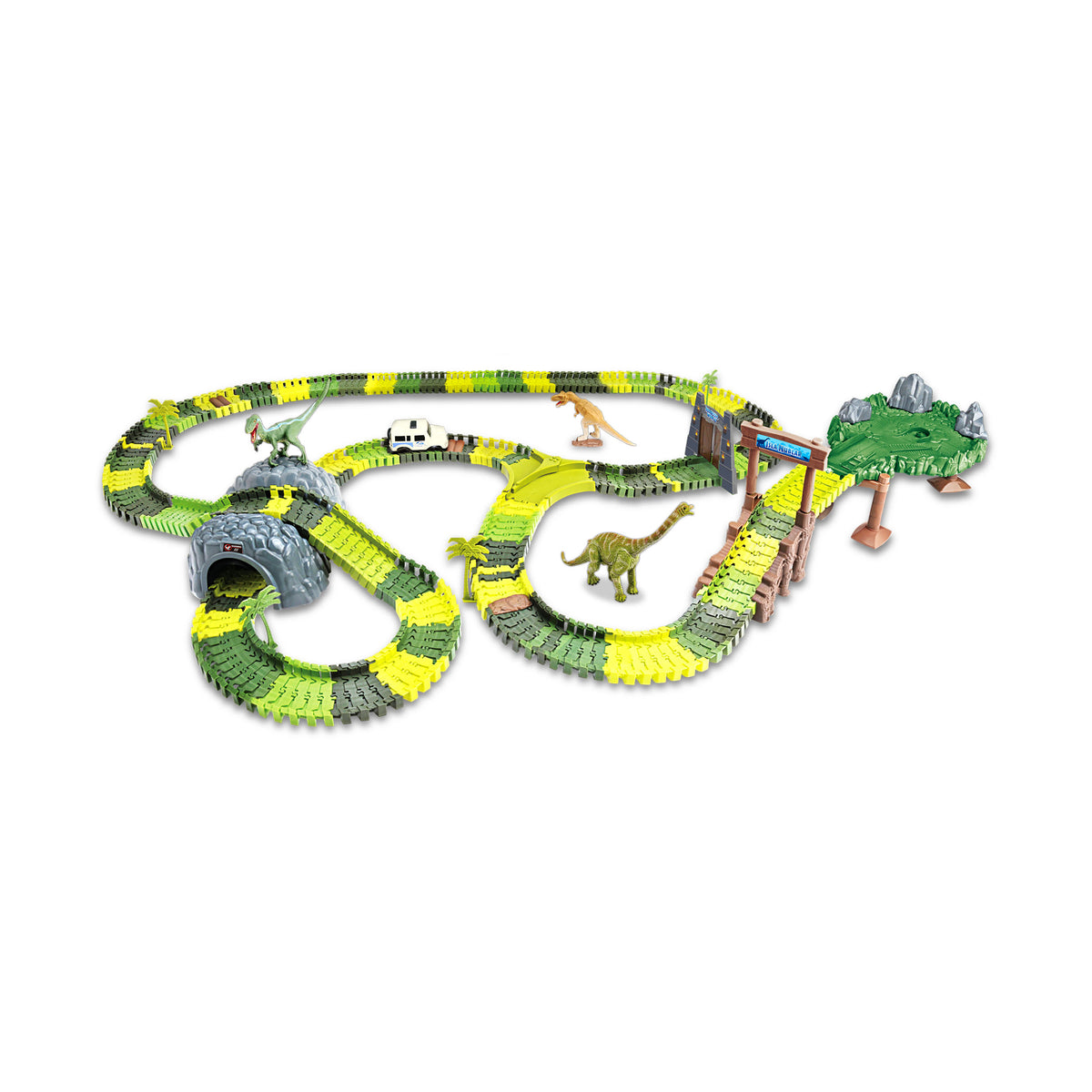 Jurassic World Dinosaur Toys, Create A Dinosaur World Road Race, Dino Track Playset for Kids Ages 5+