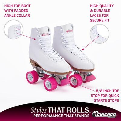 Chicago Quad Rink Roller Skates