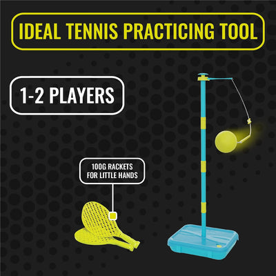 Swingball All Surface Tetherball Tennis Set, Portable Outdoor Game, Paddles & Ball