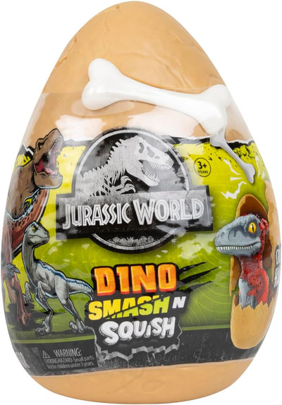 Jurassic World Dino Smash N Squish Surprise Egg w/Bone Tool for Kids Ages3+