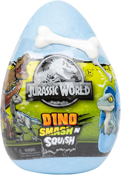 Jurassic World Dino Smash N Squish Surprise Egg w/Bone Tool for Kids Ages3+
