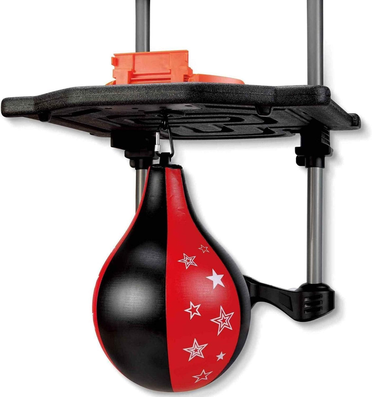 Over-the-Door Basketball & Boxing Set, 2-in-1 Hoop & Speed Bag, Scoreboard & Sound