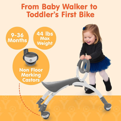 Pewi Walking Ride-On Toy, Baby Walker & Toddler Ride-On, Ages 9M-3 Years