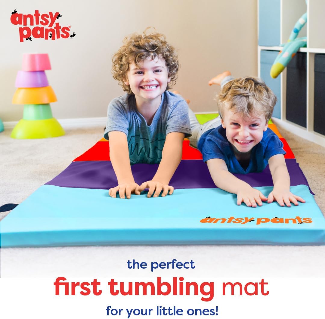 Antsy Pants Tumbling Mat for Kids, 5-Fold Gymnastics Mat