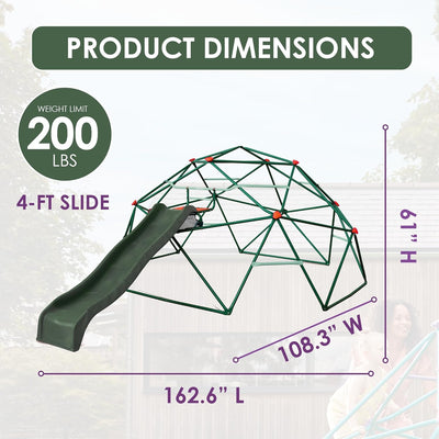 Plum Climbing Dome - Jungle Gym, Kids Outdoor Play Equipment, Monkey Bars for Kids, Durable, 3+