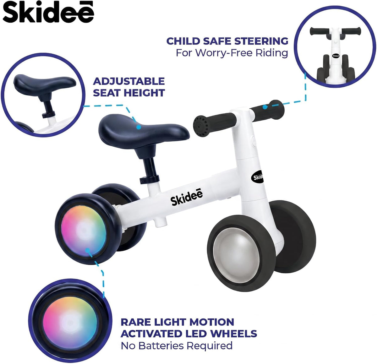Skidee Toddler Balance Bike 1-3
