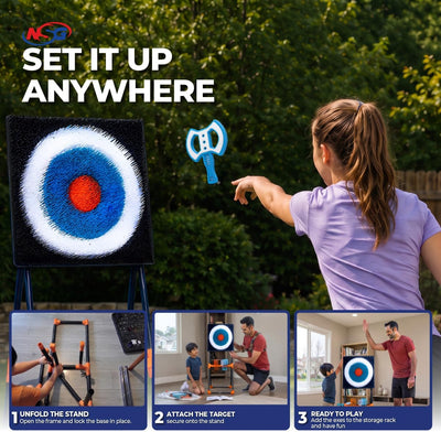 Axe Throw Target Game Set