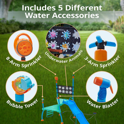 Plum Play Kids Outdoor Water Slide Play Equipment (Shower Tower)