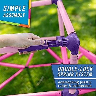 Kids Climber with Top, Indoor & Outdoor Play Set, Ages 3-6, Green