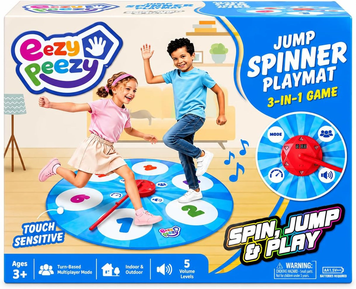 TM Jump Spinner Dance Mat, Electronic Playmat & Jump Game for Kids Ages 3+