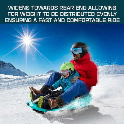 Gizmo Riders Snow Sled for Kids & Adults, Steering Wheel, Anti-Slip Seat, Brake, 260lb