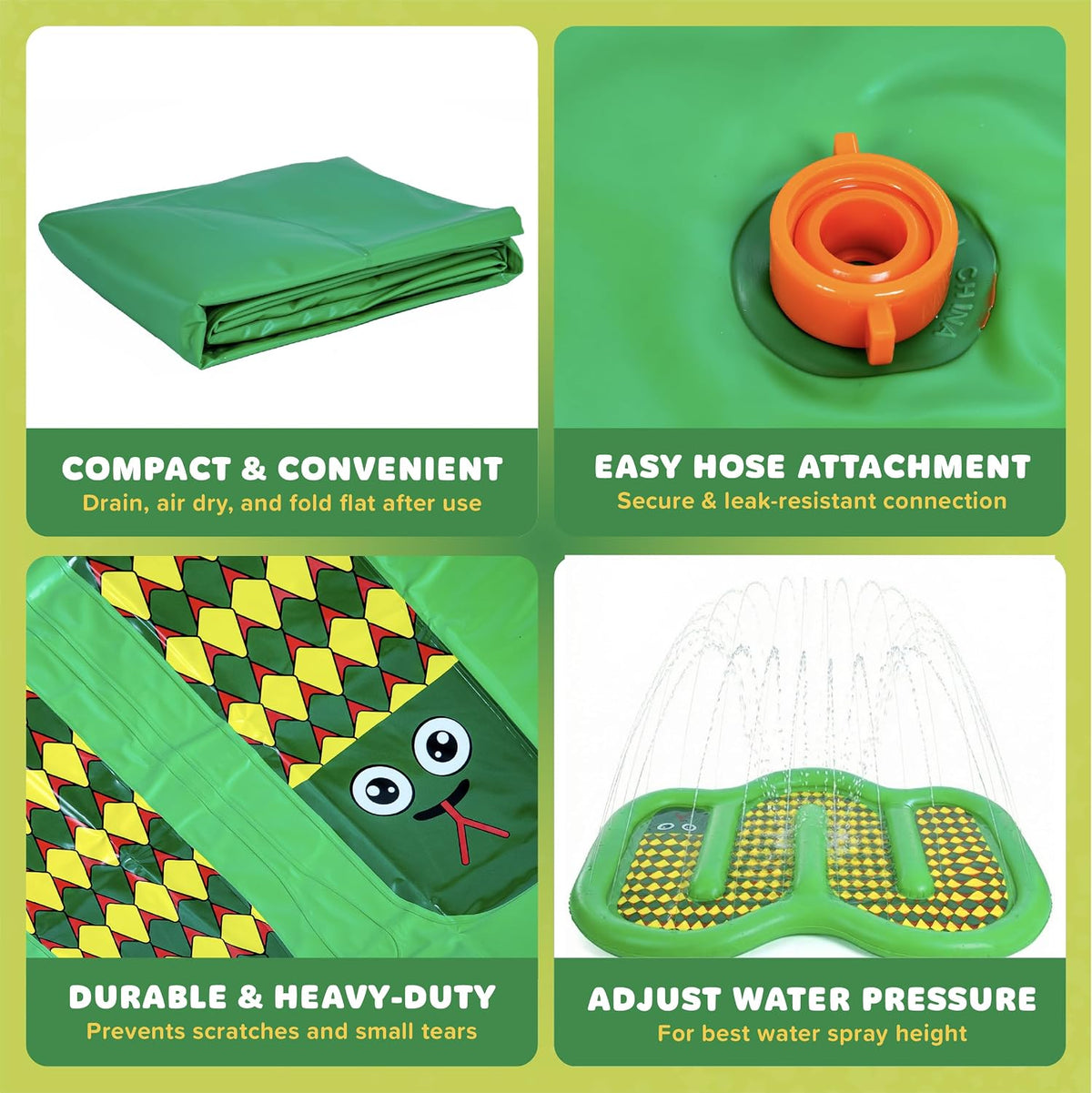 Playland Splash Pad for Kids & Dogs, Non-Slip, Ages 1-3