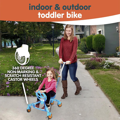Pewi Stroll Walking Ride-On Toy with Push Handle, Indoor & Outdoor