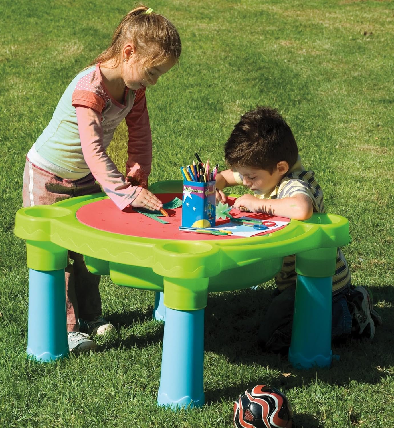 Palplay Sand and Water Table w/ Separate Compartments, Ages 2 and Up