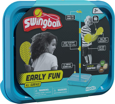 Swingball All Surface Tetherball Tennis Set, Portable Outdoor Game, Paddles & Ball