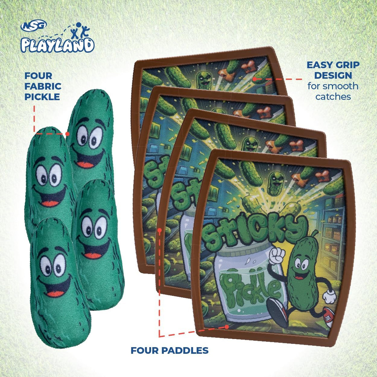 Playland Plush Toss & Catch Paddle Game, Plush Ball, Ages 3+
