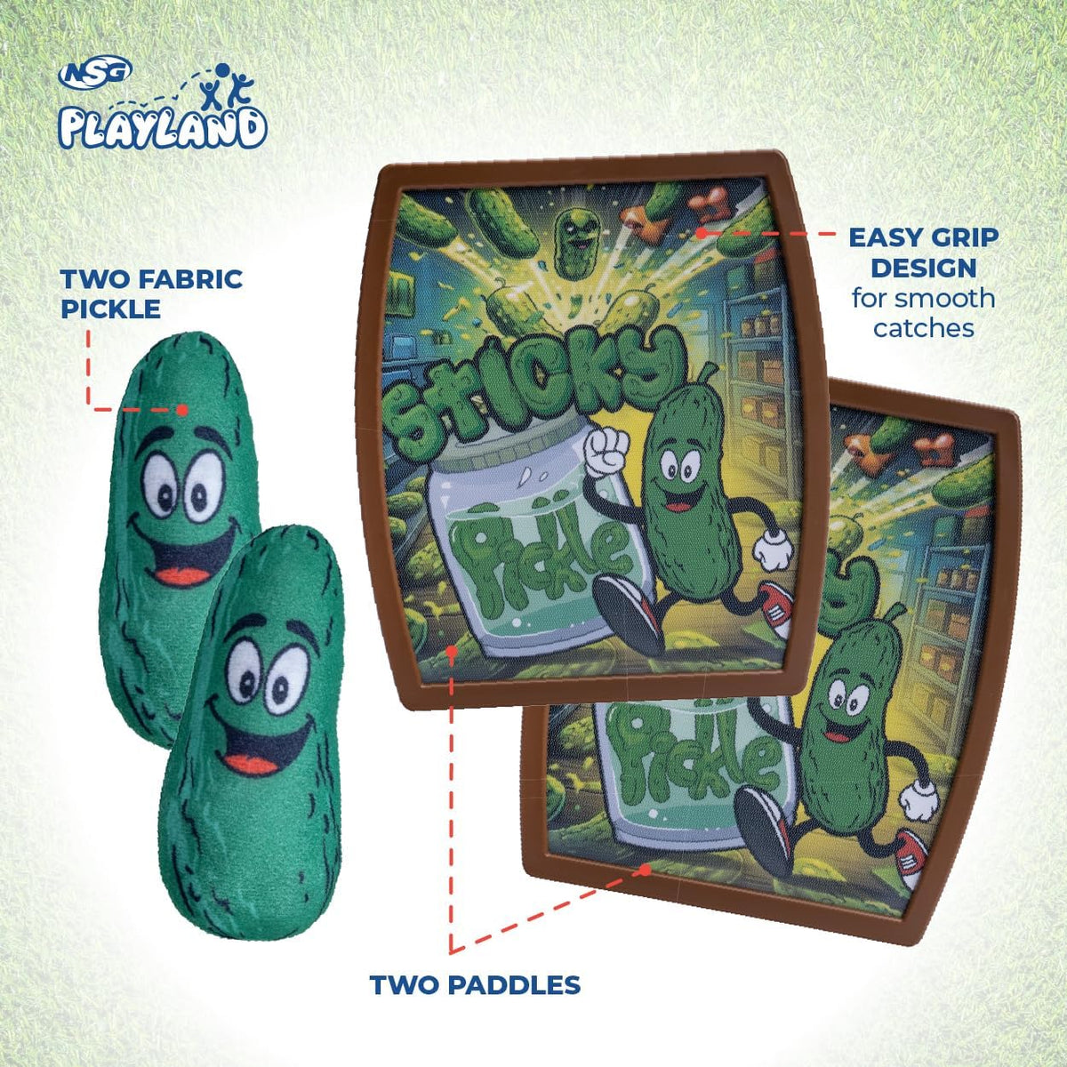 Playland Plush Toss & Catch Paddle Game, Plush Ball, Ages 3+