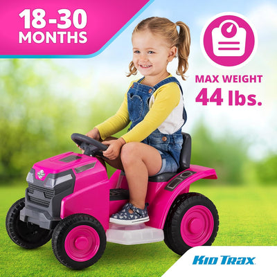 Kid Trax 6V Mow & Go Lawn Mower Orange