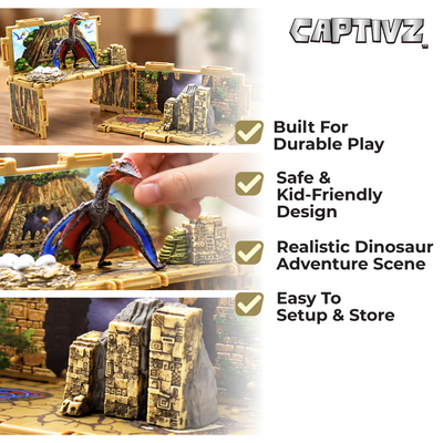 Jurassic World Dinorama Dinosaur Toys Playset for Kids Ages3+