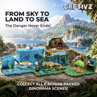 Jurassic World Dinorama Dinosaur Toys Playset for Kids Ages3+