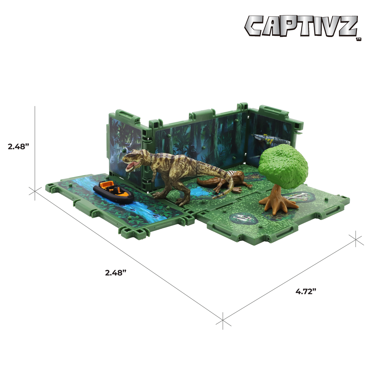 Jurassic World Dinorama Dinosaur Toys Playset for Kids Ages3+