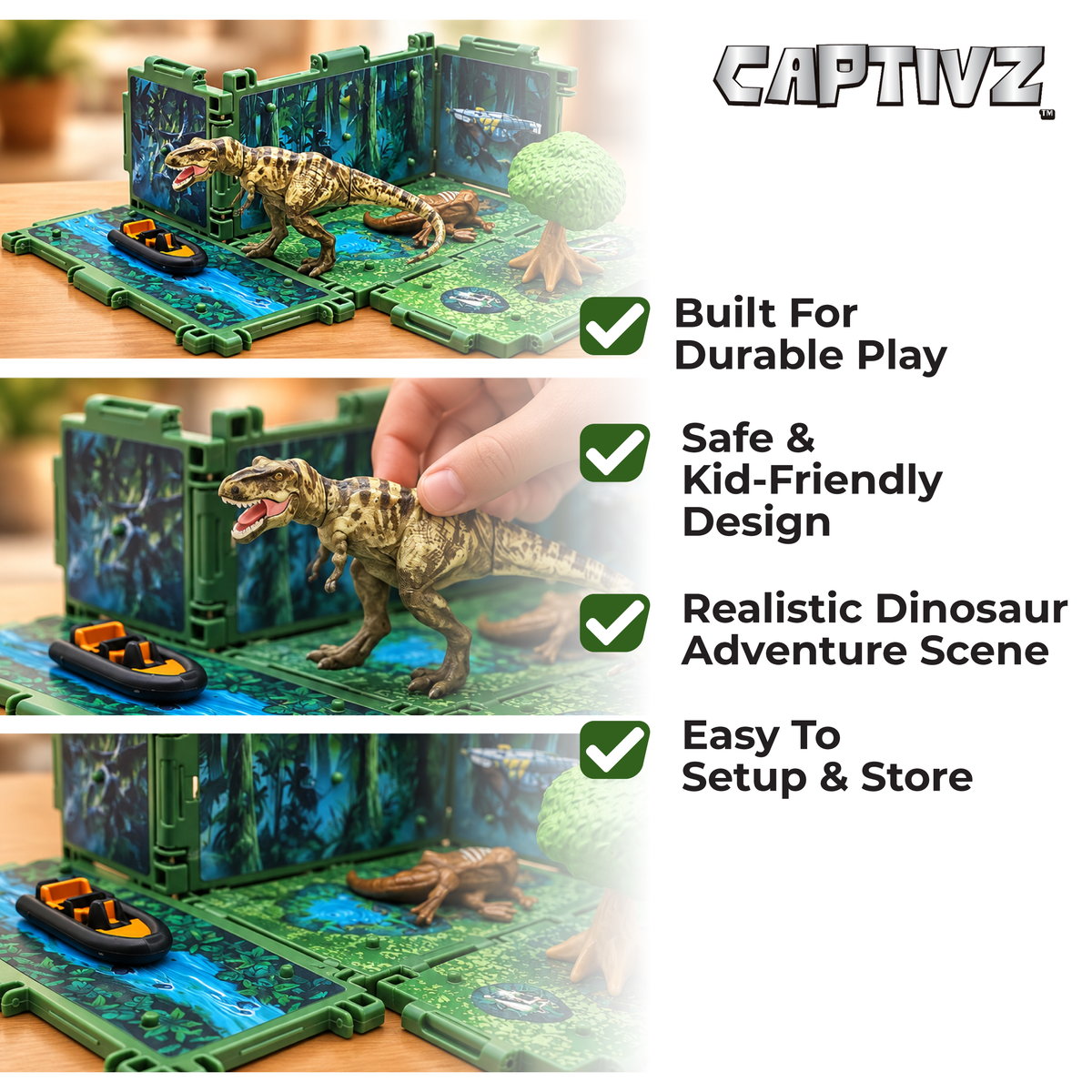 Jurassic World Dinorama Dinosaur Toys Playset for Kids Ages3+