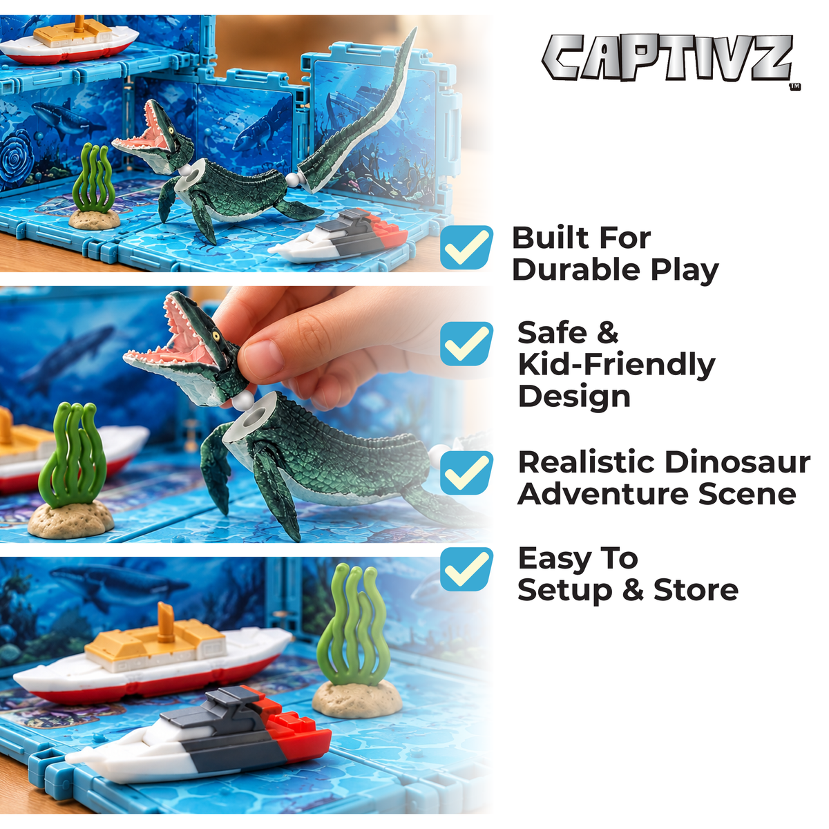 Jurassic World Dinorama Dinosaur Toys Playset for Kids Ages3+