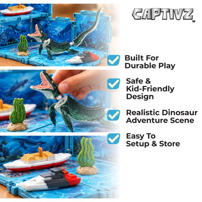 Jurassic World Dinorama Dinosaur Toys Playset for Kids Ages3+